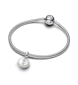 Le Charm pendentif Pandora moments, MUM et perle de culture d'eau douce baroque en argent 925/1000, 793783C01
