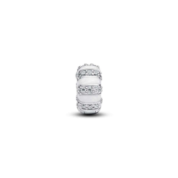 Le Charm clip Pandora Moments, pierres et résine façon émail en argent 925/1000, 793785C01