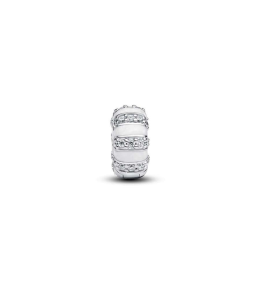Le Charm clip Pandora Moments, pierres et résine façon émail en argent 925/1000, 793785C01