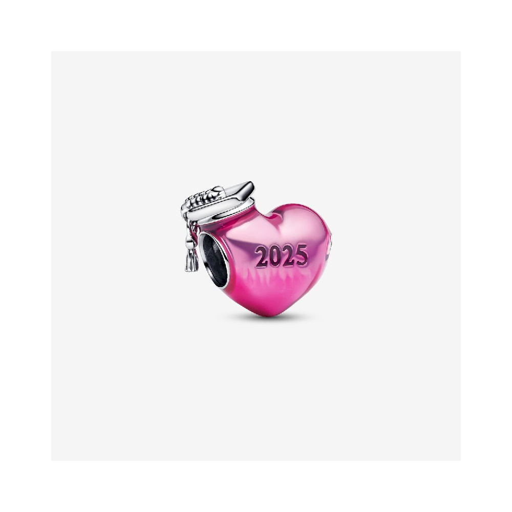 Charm Pandora Moments, coeur diplomé 2025 en argent 925/1000, 793788C01