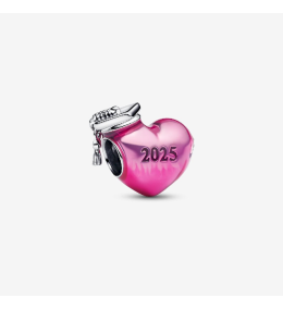Charm Pandora Moments, coeur diplomé 2025 en argent 925/1000, 793788C01