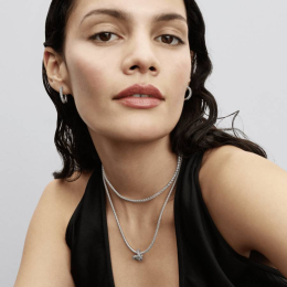 Le Collier Pandora timeless, rivière ras de cou en argent 925/1000 393806C01-40