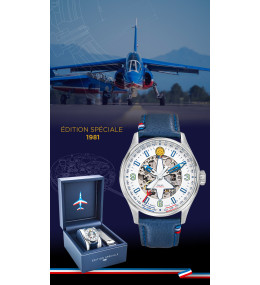 Montre Homme Patrouille De France, Edition spéciale 1981, Automatique, acier et cadran argenté 668904