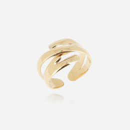 La Bague ajustable Zeste en acier PVD jaune, ZAG bijoux, SRL23171-01UNI