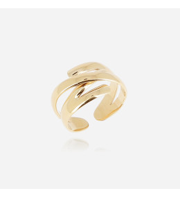 La Bague ajustable Zeste en acier PVD jaune, ZAG bijoux, SRL23171-01UNI