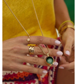 La Bague ajustable Zeste en acier PVD jaune, ZAG bijoux, SRL23171-01UNI