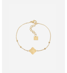 Le Bracelet Racine en acier PVD jaune et nacre ZAG bijoux, SBS25398-01SEL