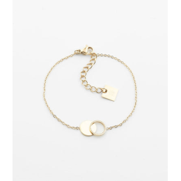 Bracelet Cantor en acier PVD jaune, ZAG bijoux, SBS3682-01UNI