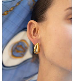 Les Boucles d'oreilles Phoebe en acier PVD jaune, ZAG bijoux, SEC22892-01UNI
