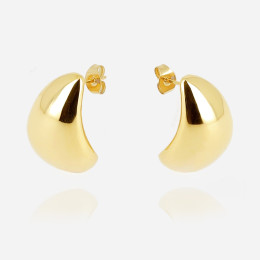 Les Boucles d'oreilles Phoebe en acier PVD jaune, ZAG bijoux, SEC22892-01UNI