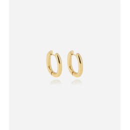 Boucles d'oreilles créoles Sublime en acier PVD jaune, ZAG bijoux, SEC22970-01UNI