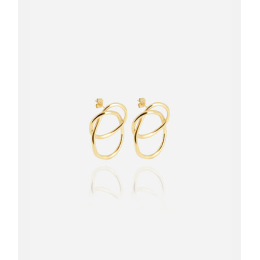 Boucles d'oreilles Shape en acier PVD jaune ZAG bijoux, SEL23094-01UNI