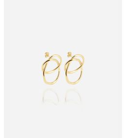 Boucles d'oreilles Shape en acier PVD jaune ZAG bijoux, SEL23094-01UNI