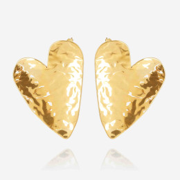 Les Boucles d'oreilles Coracao en acier PVD jaune ZAG bijoux, SEL24166-01UNI