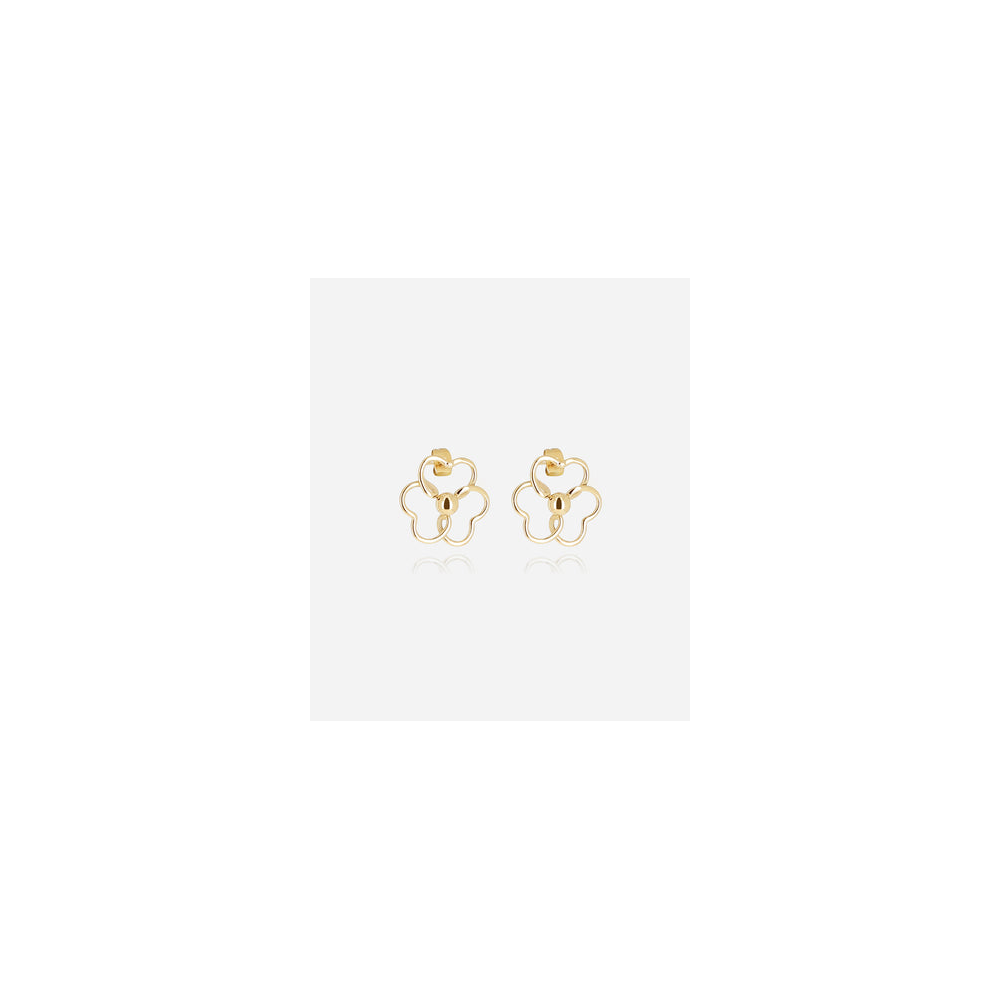 Boucles d'oreilles Albino en acier PVD jaune ZAG bijoux, SEL25395-01UNI