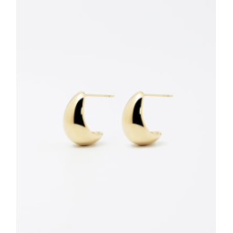 Boucles d'oreilles Emmy en acier PVD jaune, ZAG bijoux, SEM22091-01UNI