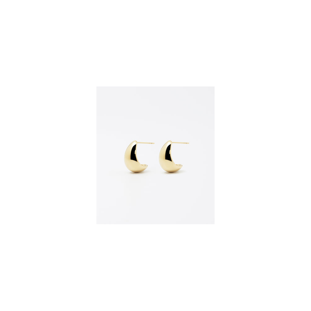 Boucles d'oreilles Emmy en acier PVD jaune, ZAG bijoux, SEM22091-01UNI