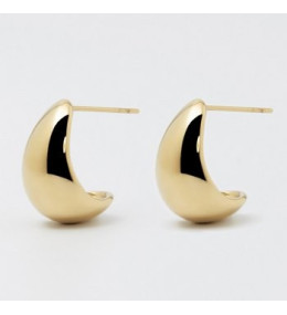Les Boucles d'oreilles Emmy en acier PVD jaune, ZAG bijoux, SEM22091-01UNI