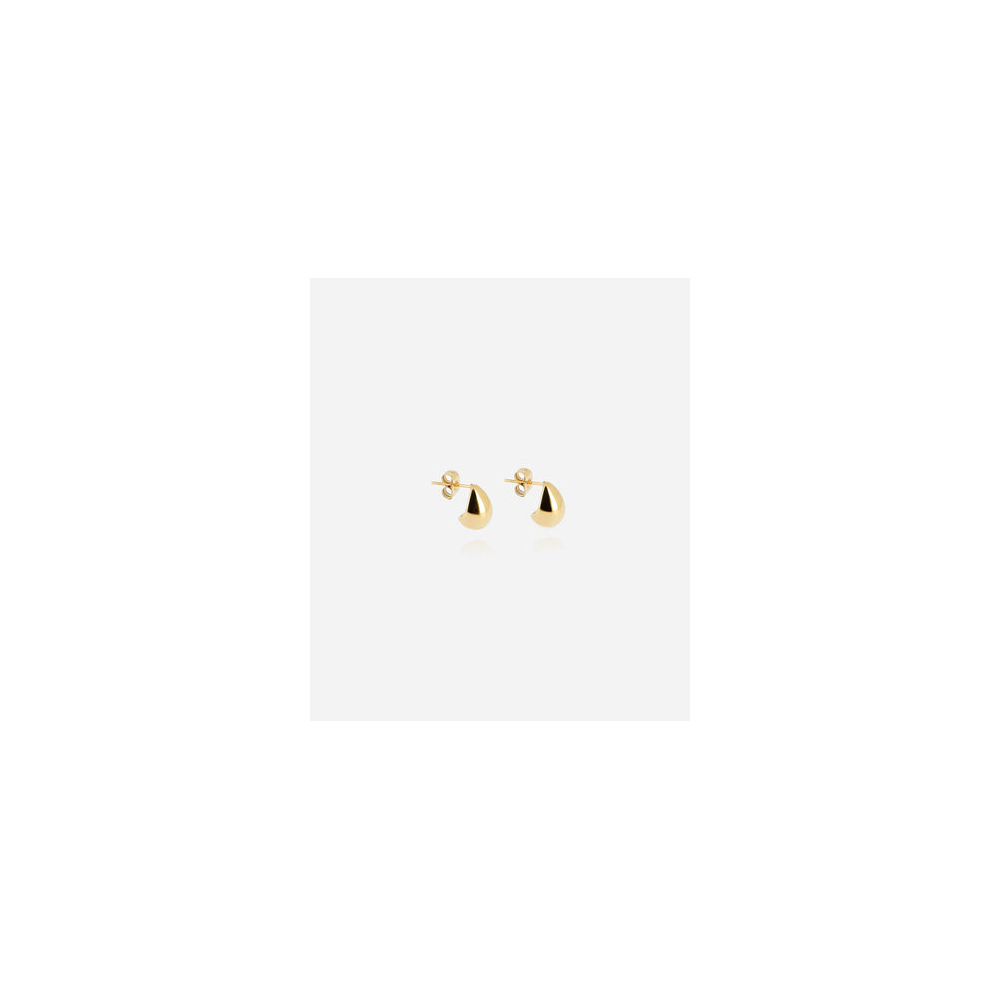 Boucles d'oreilles Larme en acier PVD jaune, ZAG bijoux, SEP23086-01UNI