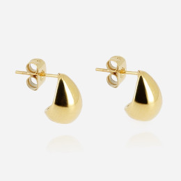 Les Boucles d'oreilles Larme en acier PVD jaune, ZAG bijoux, SEP23086-01UNI