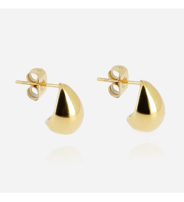 Les Boucles d'oreilles Larme en acier PVD jaune, ZAG bijoux, SEP23086-01UNI