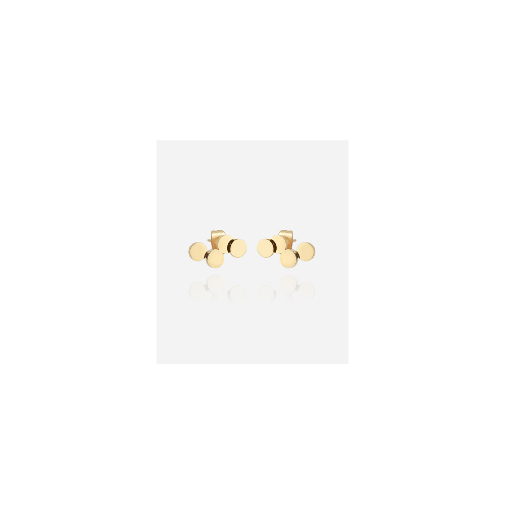 Boucles d'oreilles Cosima en acier PVD jaune ZAG bijoux, SEP25644-01UNI