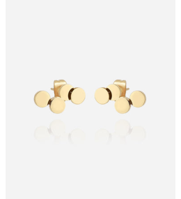 Boucles d'oreilles Cosima en acier PVD jaune ZAG bijoux, SEP25644-01UNI