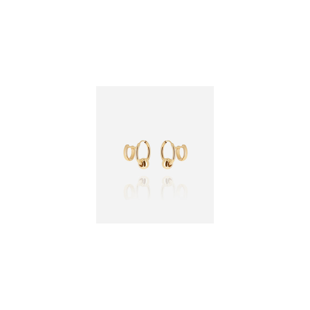 Boucles d'oreilles Carmela en acier PVD jaune ZAG bijoux, SEX25479-01UNI