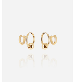 Boucles d'oreilles Carmela en acier PVD jaune ZAG bijoux, SEX25479-01UNI