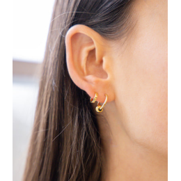 Les Boucles d'oreilles Carmela en acier PVD jaune ZAG bijoux, SEX25479-01UNI