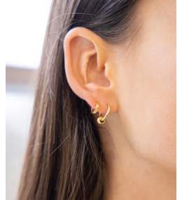 Les Boucles d'oreilles Carmela en acier PVD jaune ZAG bijoux, SEX25479-01UNI