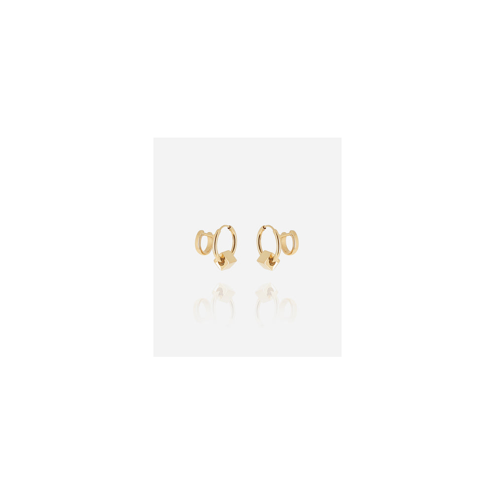 Boucles d'oreilles Gilda en acier PVD jaune ZAG bijoux, SEX25480-01UNI