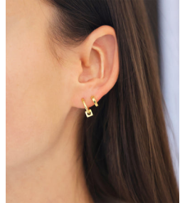 Les Boucles d'oreilles Gilda en acier PVD jaune ZAG bijoux, SEX25480-01UNI