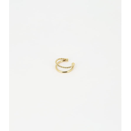 Bague d'oreille Randa en acier PVD jaune ZAG bijoux, SLK13982-01UNI