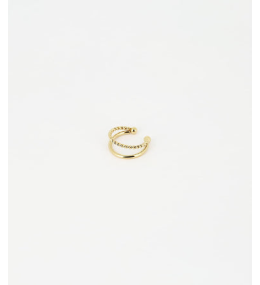 Bague d'oreille Randa en acier PVD jaune ZAG bijoux, SLK13982-01UNI
