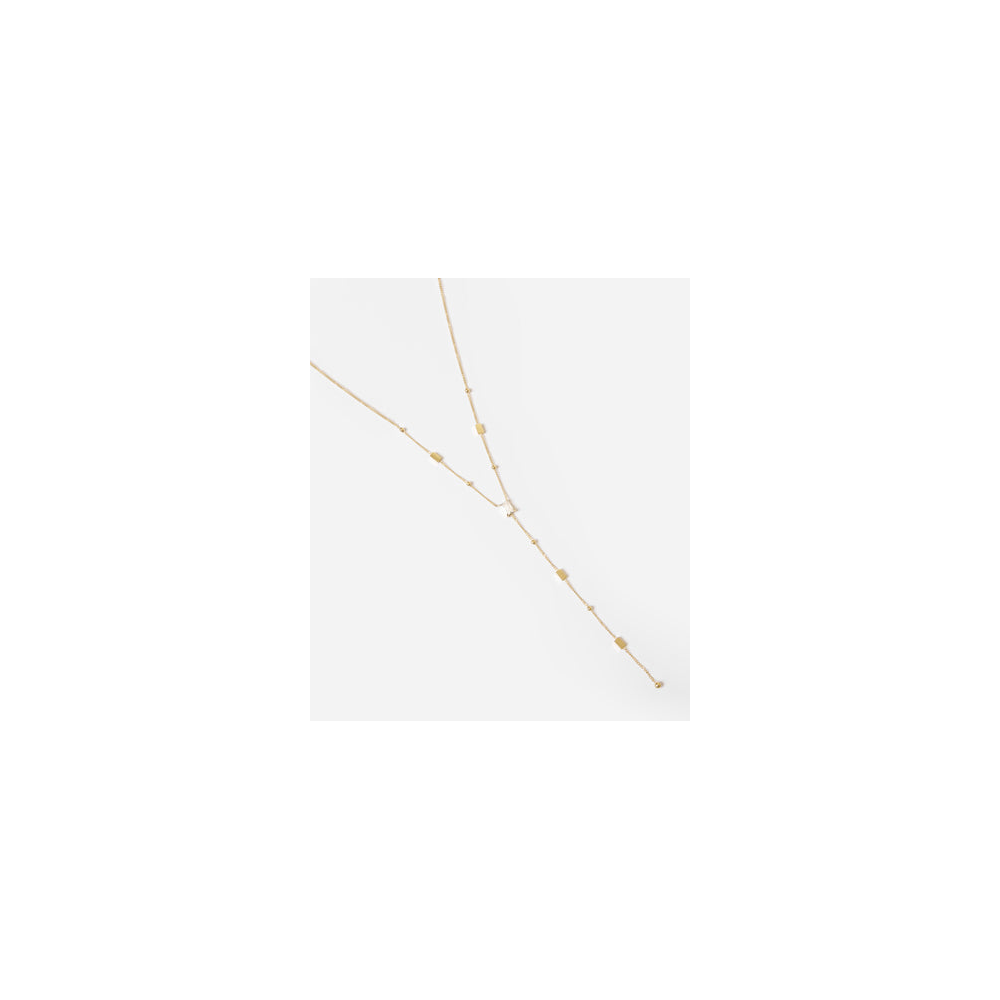 Collier Ariane en acier PVD jaune et oxydes de zirconium ZAG bijoux, SNM24333-01WHT