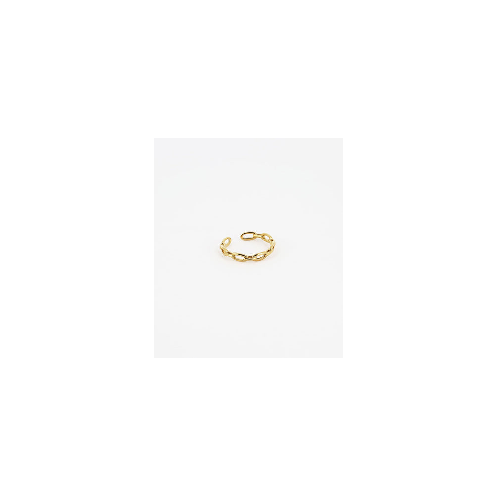 Bague ajustable Stepsès en acier PVD jaune ZAG bijoux, SRR13852-01UNI