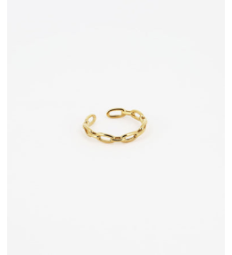Bague ajustable Stepsès en acier PVD jaune ZAG bijoux, SRR13852-01UNI
