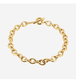 Le Collier Ecume en acier PVD jaune ZAG bijoux, SNS24208-01UNI