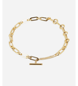 Collier Cyrano en acier PVD jaune ZAG bijoux, SNS24251-01UNI