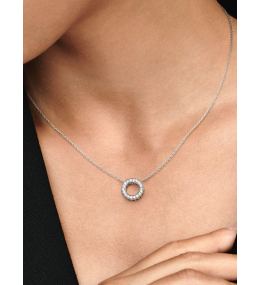 Collier Pandora cercle pavé Argent 925/1000 397436CZ-45