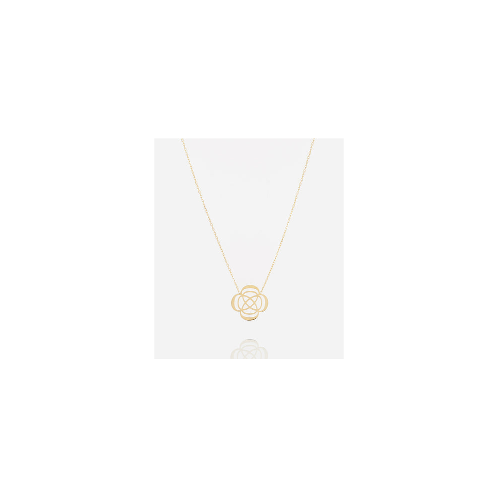 Collier Isaki en acier PVD jaune et oxyde de zirconium ZAG bijoux, SNS24505-01UNI
