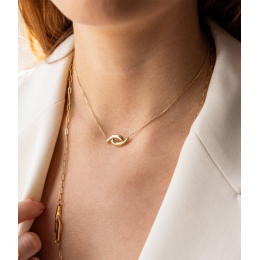 Le Collier Chari en acier PVD jaune ZAG bijoux, SNS25299-01UNI