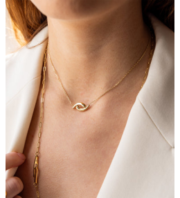 Le Collier Chari en acier PVD jaune ZAG bijoux, SNS25299-01UNI