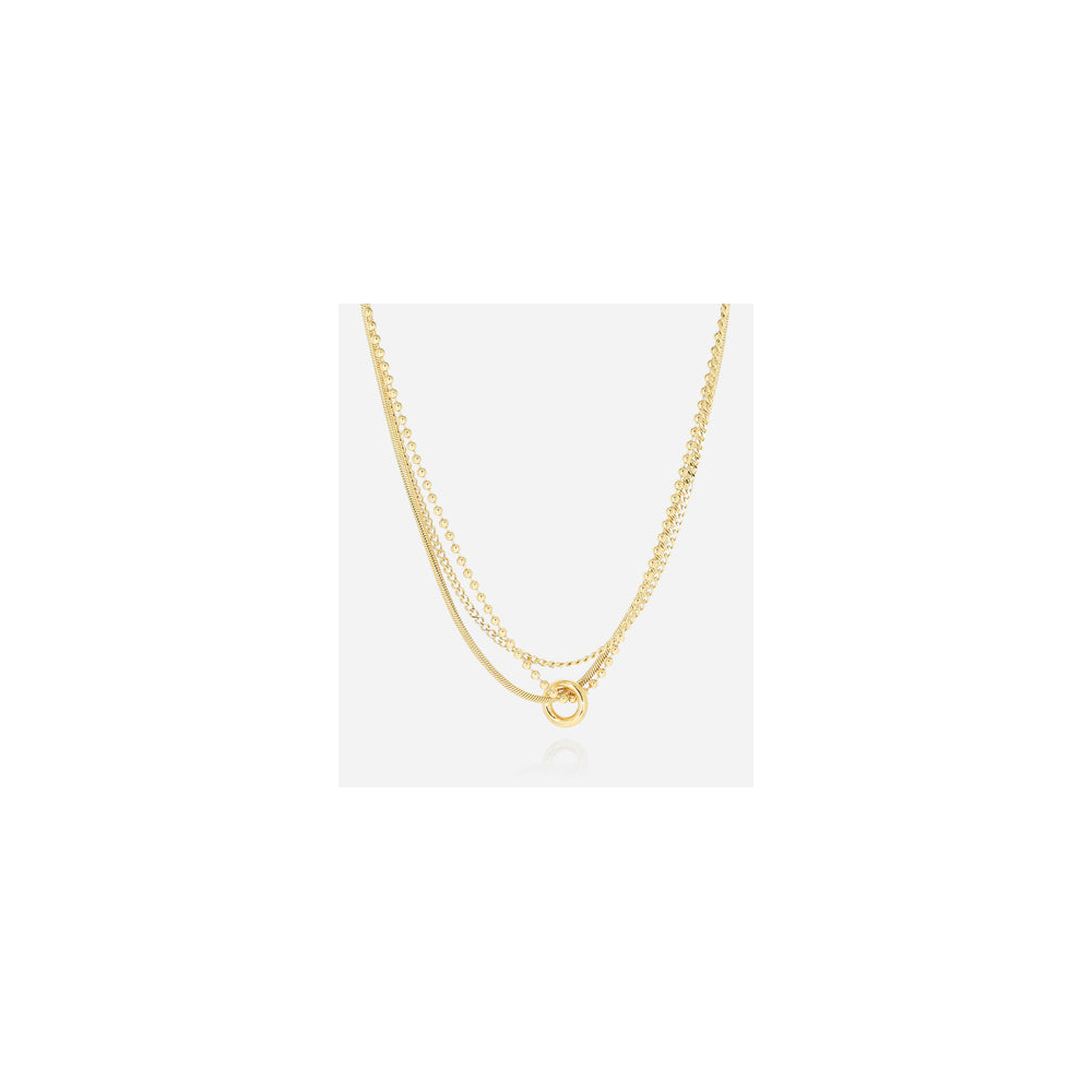 Collier Iguazu en acier PVD jaune ZAG bijoux, SNX22922-01UNI
