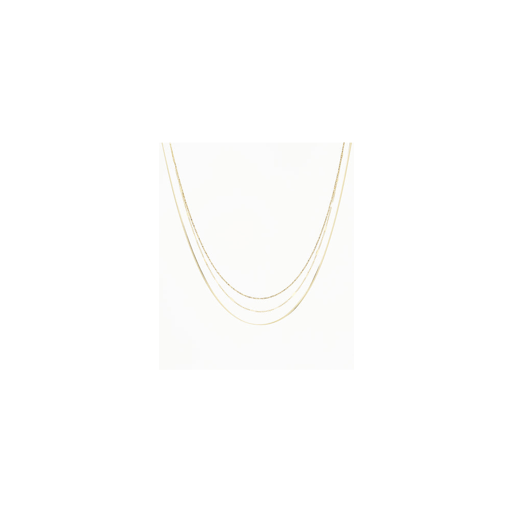 Collier Myriade en acier PVD jaune ZAG bijoux, SNX9687-01UNI