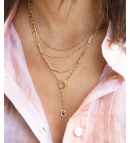 Le Collier Myriade en acier PVD jaune ZAG bijoux, SNX9687-01UNI