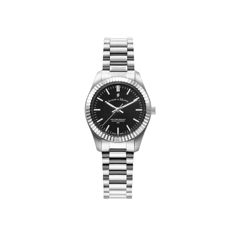 Montre femme Jacques du Manoir, Inspiration prime 31mm, 3 aiguilles et acier JWL03901