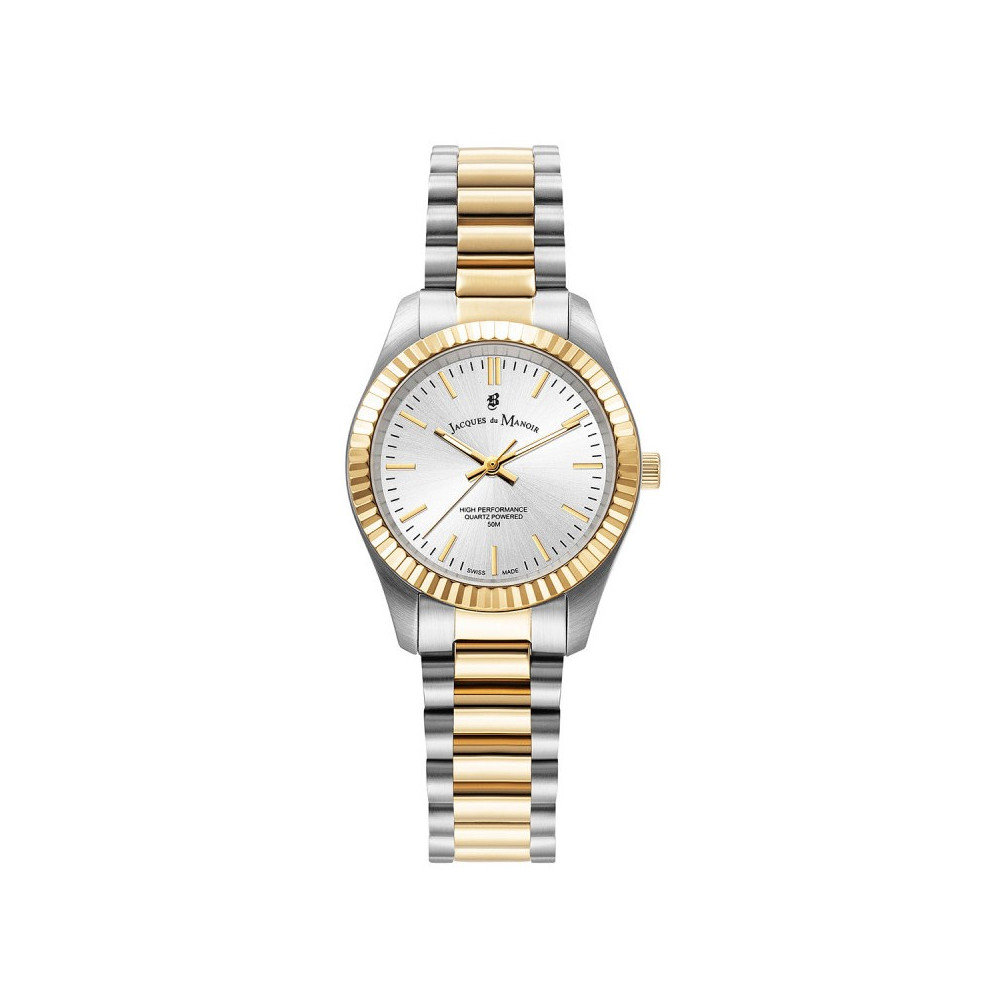 Montre femme Jacques du Manoir, Inspiration prime 31mm, 3 aiguilles et acier bicolore JWL03905