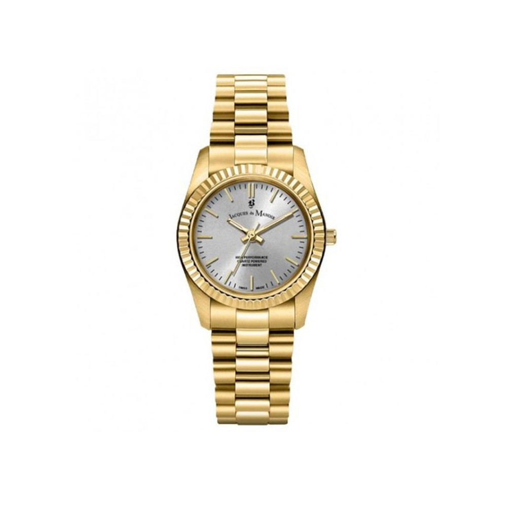 Montre femme Jacques du Manoir, Inspiration prime 31mm, 3 aiguilles et acier doré jaune JWL03907